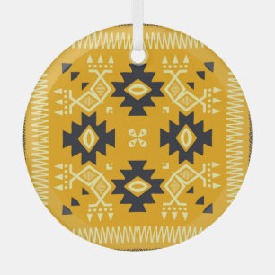 Square shawl, paisley floral batik. glass tree decoration