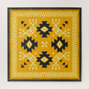 Square shawl, paisley floral batik. jigsaw puzzle