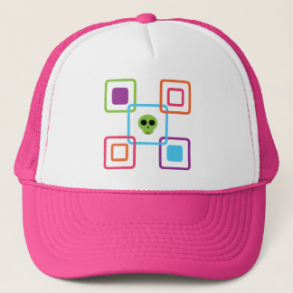 Square Skull Trucker Hat