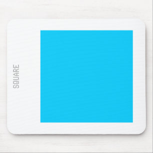 Square - Sky Blue and White Mouse Mat