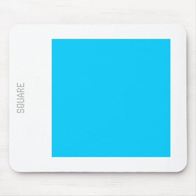 Square - Sky Blue and White Mouse Mat (Front)