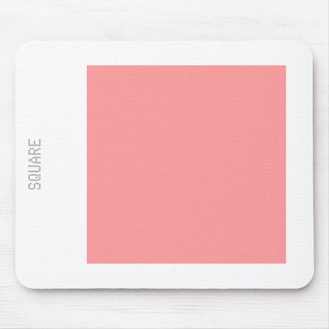 Square - Soft Pink and White Mouse Mat (Front)