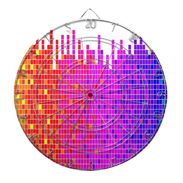 square spectrum abstract dartboard (Front)