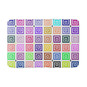 Square Spirals Bathmat