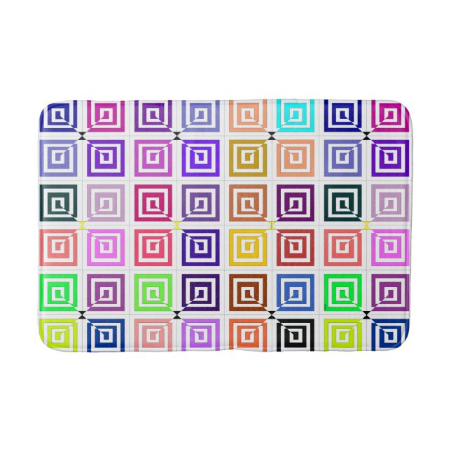 Square Spirals Bathmat (Front)
