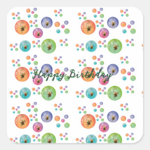 Square stickers 