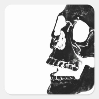 SQUARE STICKERS SKELETON HALLOWEEN DAY OF THE DEAD