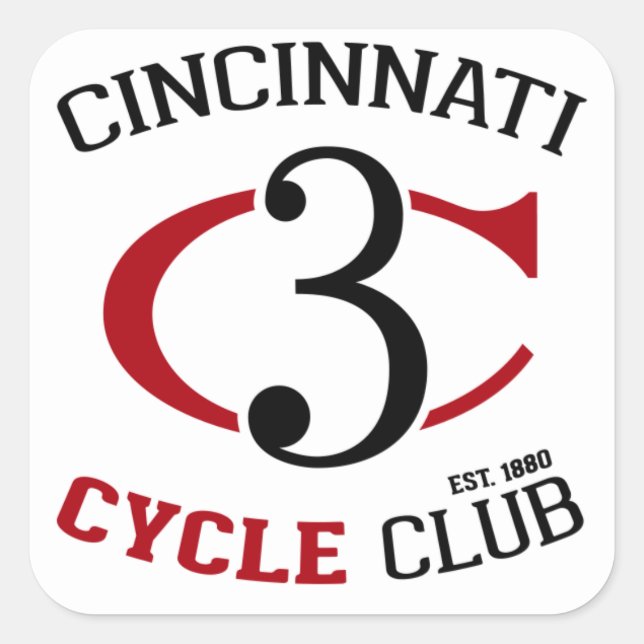 Square Stickers with Full CCC Logo (Front)