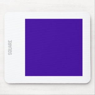Square - Storm Blue and White Mouse Mat