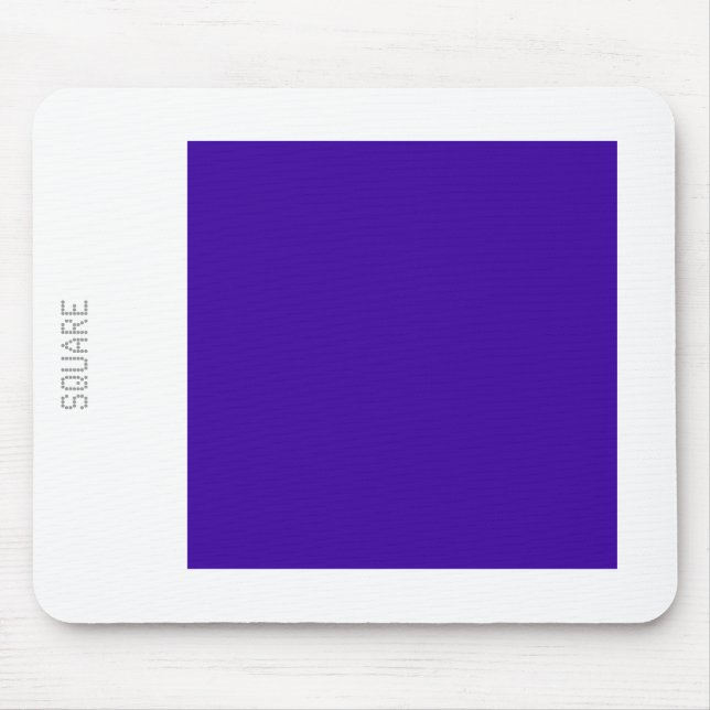 Square - Storm Blue and White Mouse Mat (Front)