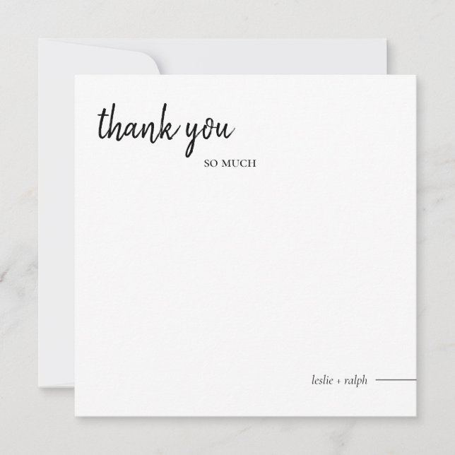 Square Thank You Card (Front)