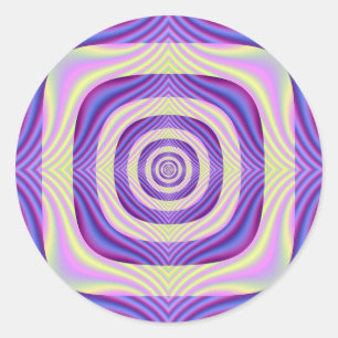 Square the Circle Classic Round Sticker