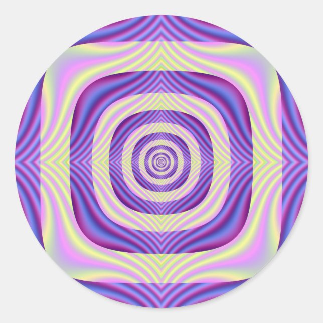 Square the Circle Classic Round Sticker (Front)