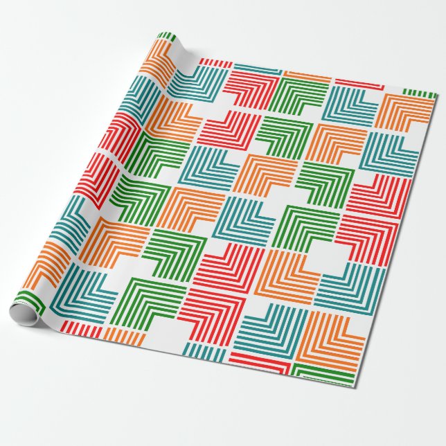 Square Threads Wrapping Paper (Unrolled)