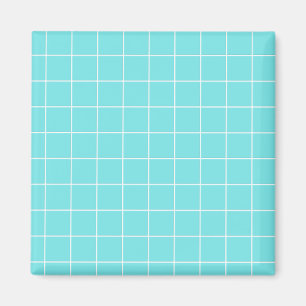 Square Tile Like Check Pattern Magnet