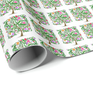 Square Tree Wrapping Paper