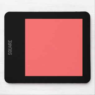 Square - Tropical Pink and Black Mouse Mat