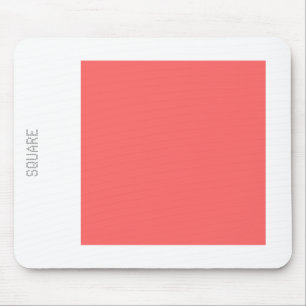Square - Tropical Pink and White Mouse Mat