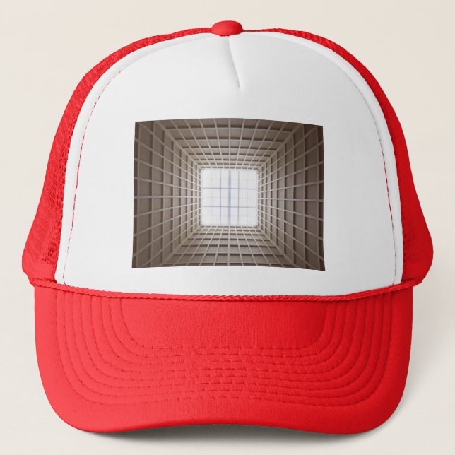 square tunnel trucker hat (Front)