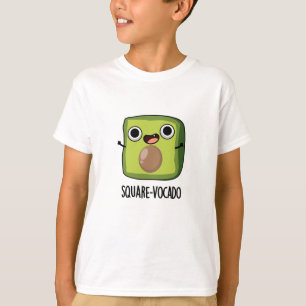 Square-vocado Funny Cube Avocado Pun T-Shirt