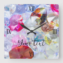 Square Wall Clock Colour Board