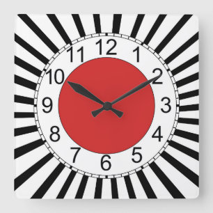 Square wall clock, modern design clock