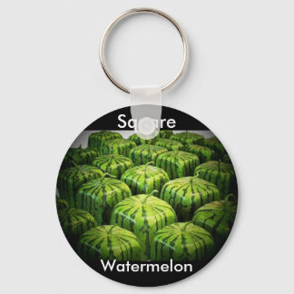 Square Watermelon Key Ring