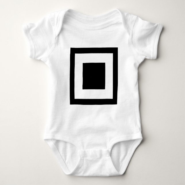 Square Within a Square Baby Bodysuit (Front)