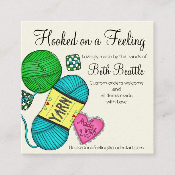 free printable crochet business card templates for word