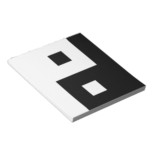Square Yin Yang Notepad (Angled)