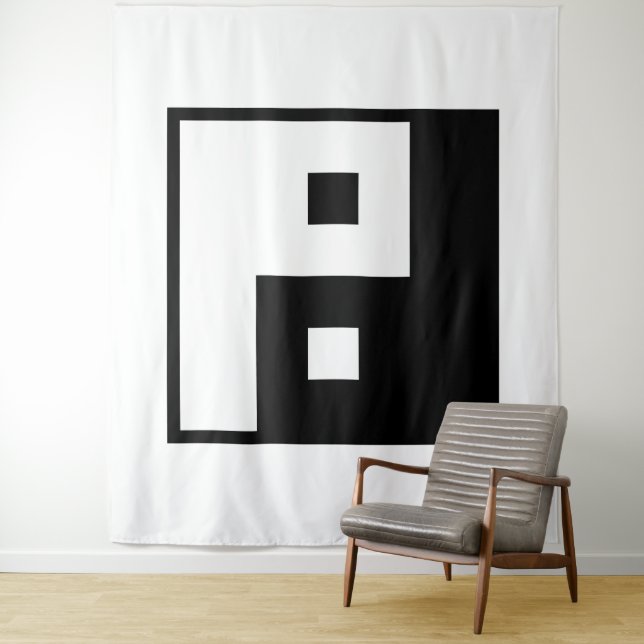 Square Yin Yang Tapestry (In Situ)