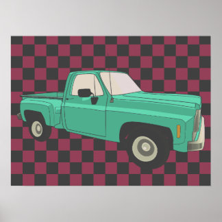 Squarebody, GMC, Chevy C10, pick up truck,stepside Poster