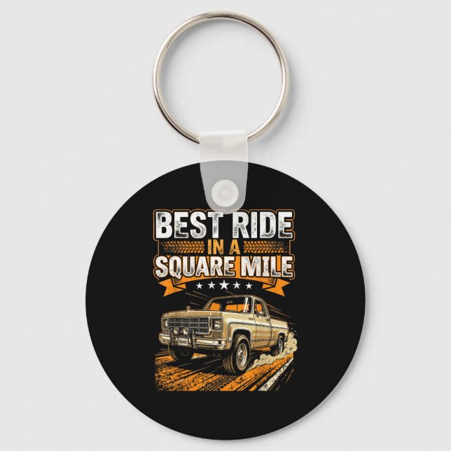 Squarebody Truck  Key Ring (Front)