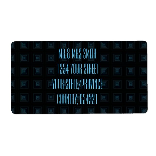 Squareception (Square Pattern) Blue (Front)