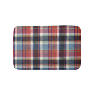 Squared Textile Texture Background. Bath Mat