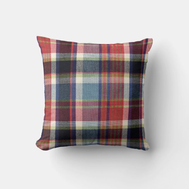 Squared Textile Texture Background. Cushion (Front)