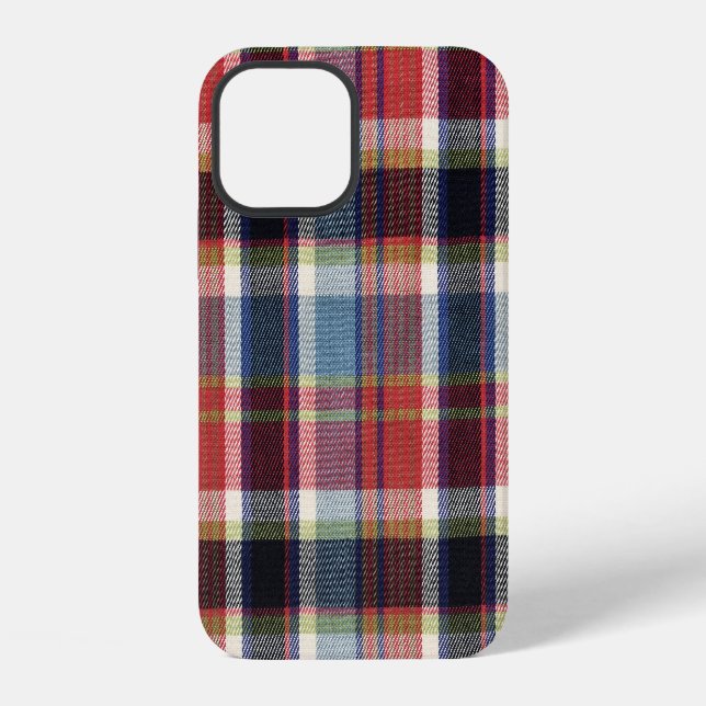 Squared Textile Texture Background. iPhone Case (Back)