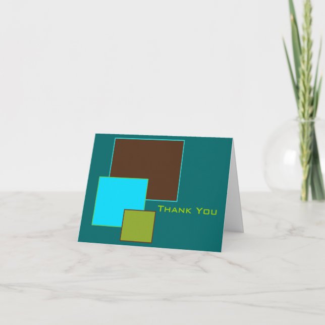 Squared Thank You Card (Front)