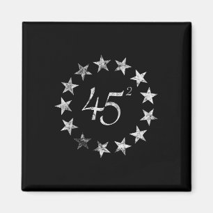 Squared Trump Betsy Ross Flag 2020 Second Term Magnet