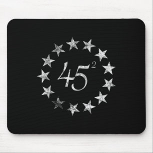 Squared Trump Betsy Ross Flag 2020 Second Term  Mouse Mat