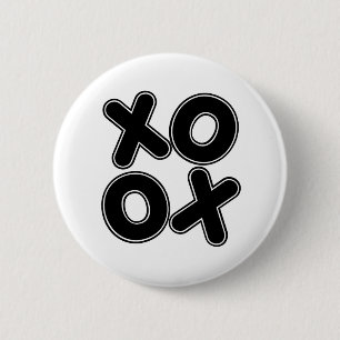 Squared XOXO 6 Cm Round Badge