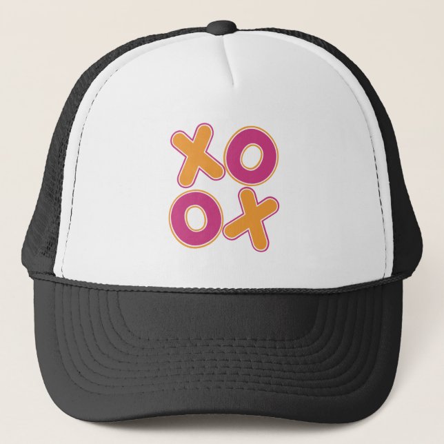 Squared XOXO Trucker Hat (Front)