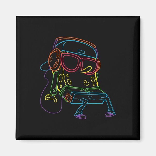 Squarepants Hip Hop  Magnet (Front)