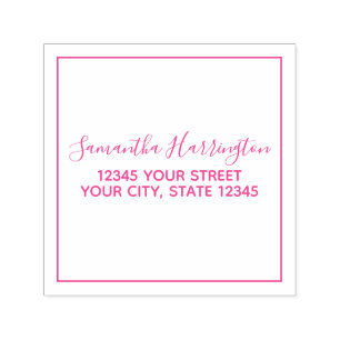 SquarePersonalized Address Self-inking Stamp