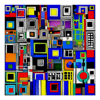 Squares 2 poster