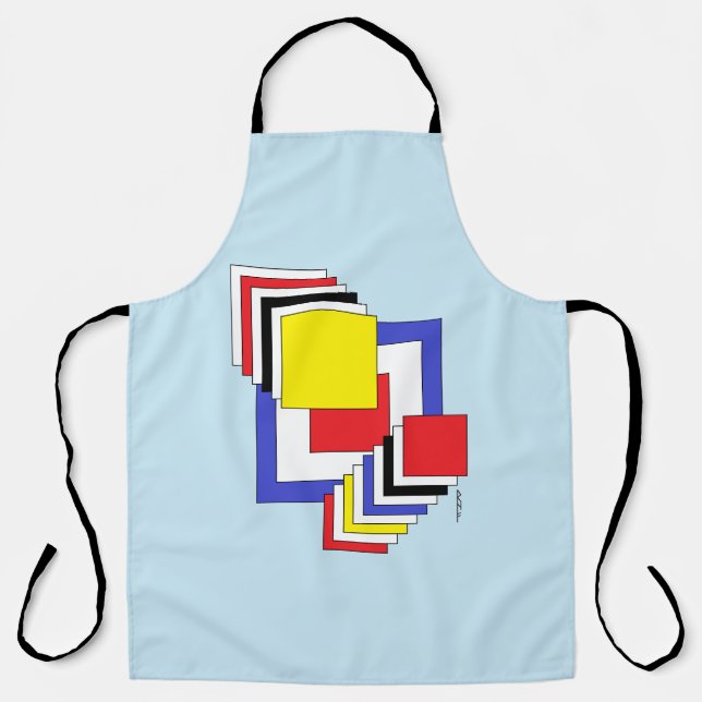 Squares Abstract Apron (Front)
