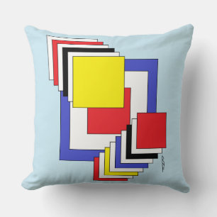 Squares Abstract Cushion