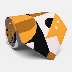 Squares Abstract Geometrical Pattern Neck Tie