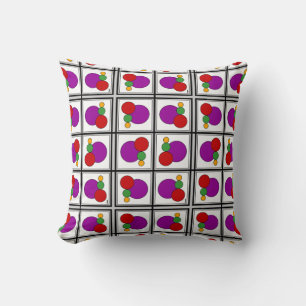 Squares and Circles Abstract Cushion