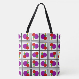 Squares and Circles Abstract Tote Bag